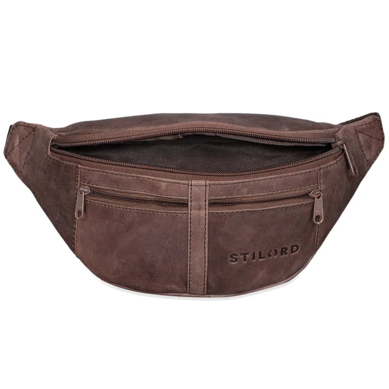 "Echo" Vintage Bauchtasche Hüfttasche Leder