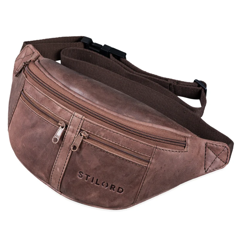 "Echo" Vintage Bauchtasche Hüfttasche Leder