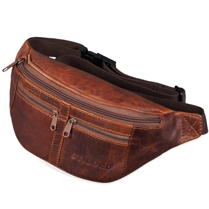 "Echo" Vintage Bauchtasche Hüfttasche Leder