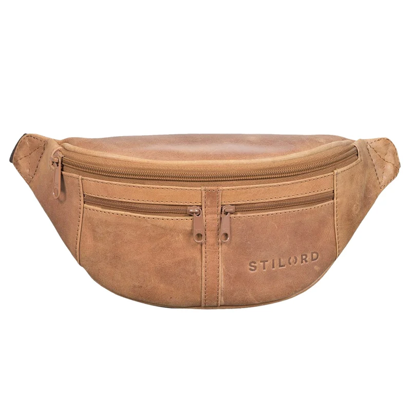 "Echo" Vintage Bauchtasche Hüfttasche Leder