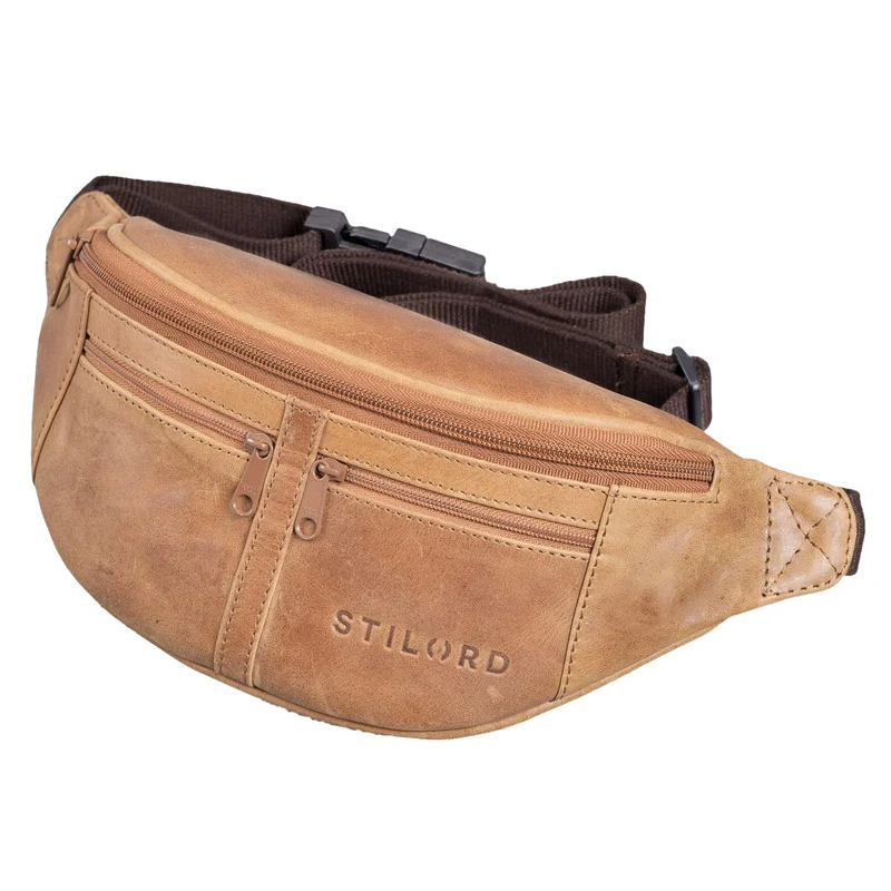 "Echo" Vintage Bauchtasche Hüfttasche Leder