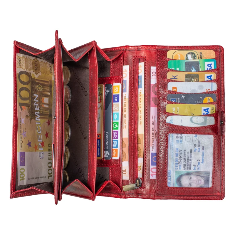 "Marquesa" Leder Geldbörse Damen RFID Schutz