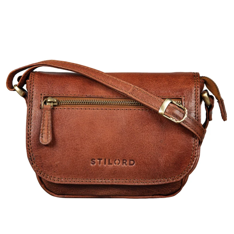 "Elsa" Umhängetasche Frauen Leder Vintage