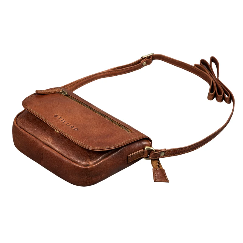"Elsa" Umhängetasche Frauen Leder Vintage