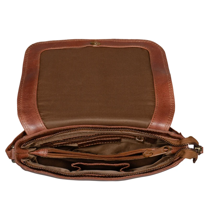 "Elsa" Umhängetasche Frauen Leder Vintage