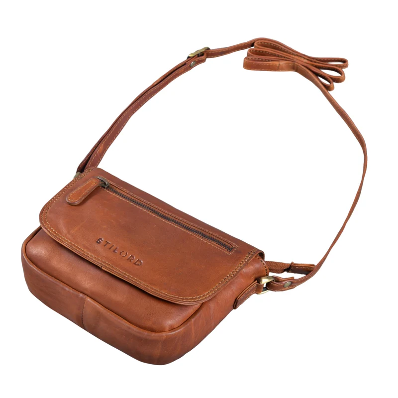 "Elsa" Umhängetasche Frauen Leder Vintage