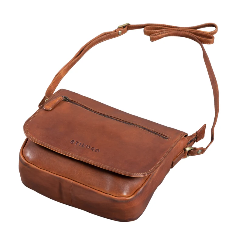 "Elsa" Umhängetasche Frauen Leder Vintage