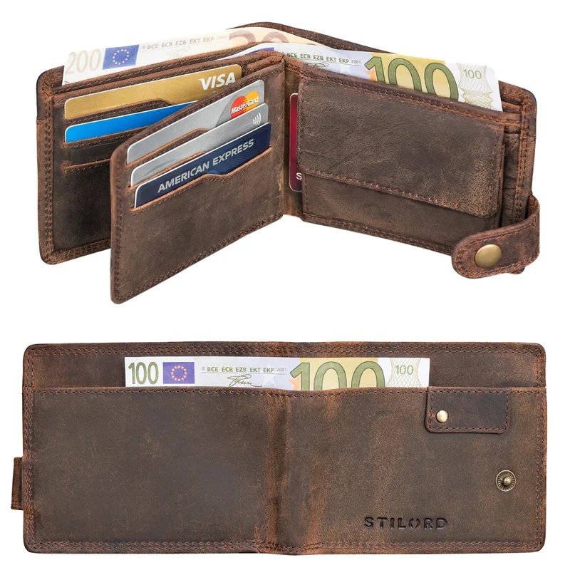 "Finley" Leder Geldbörse Herren RFID und NFC