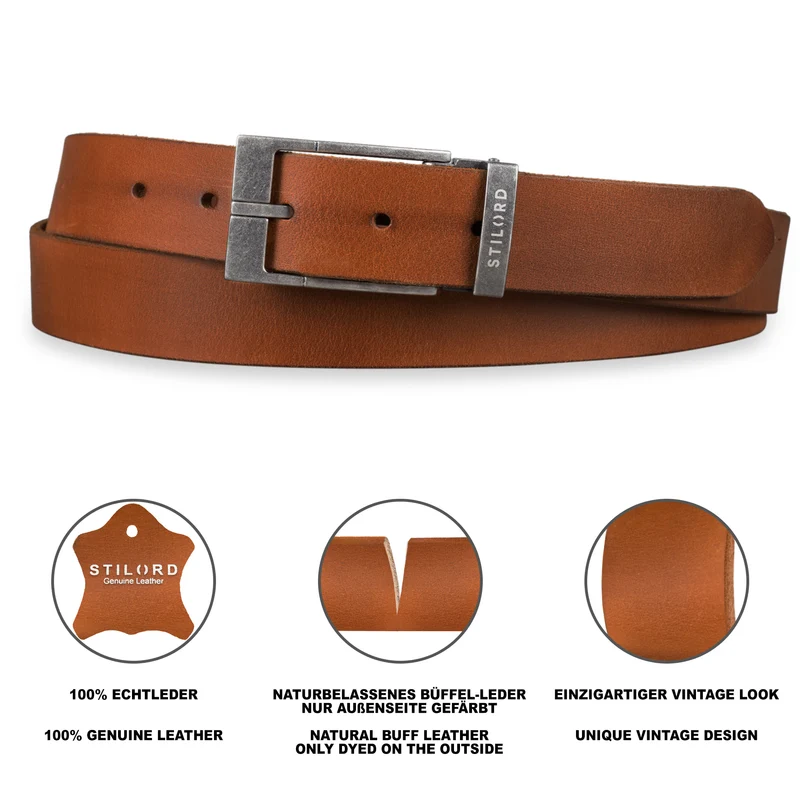 Ledergürtel Braun Herren Business