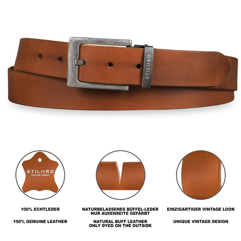 Ledergürtel Braun Herren Business