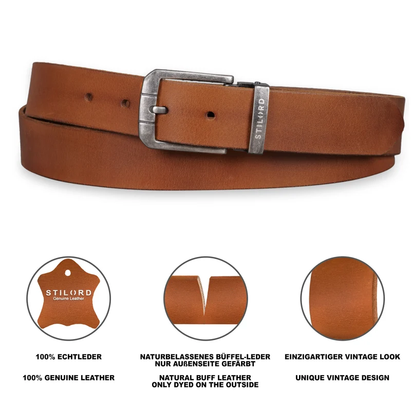 Ledergürtel Braun Herren Business