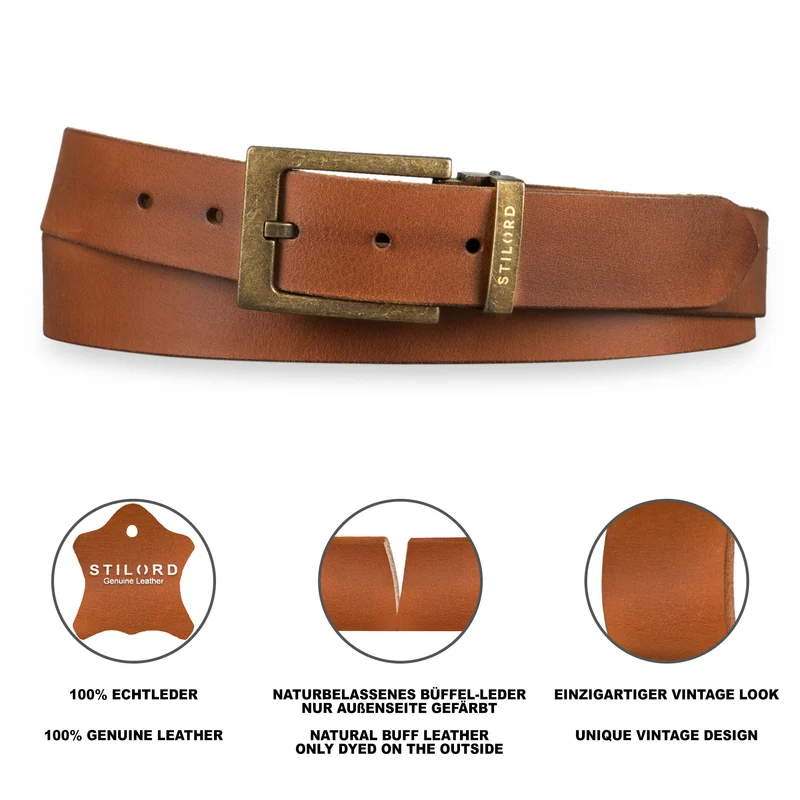 Ledergürtel Braun Herren Business