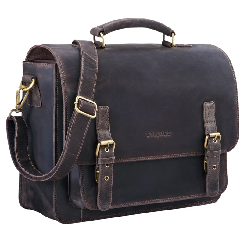 "James" Leder Business Aktentasche