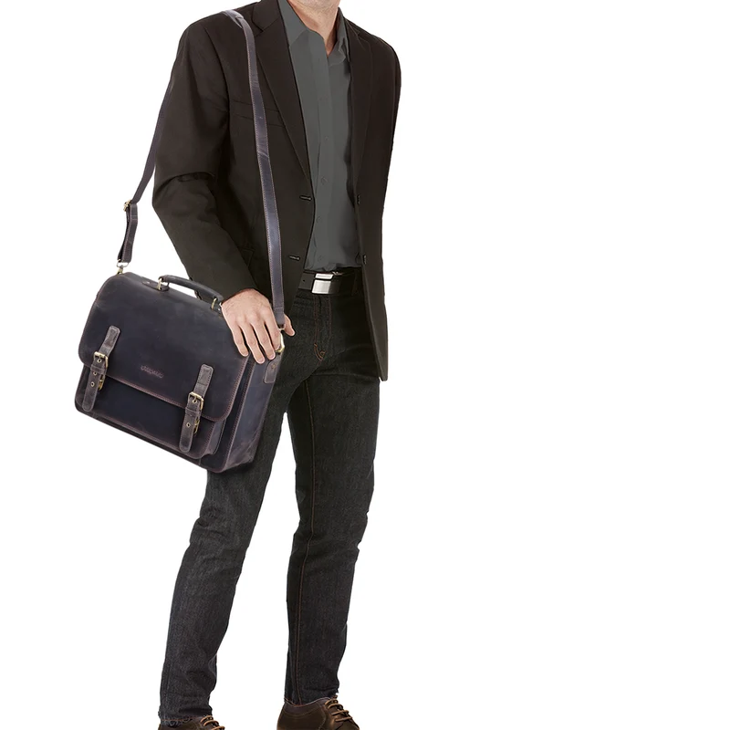 "James" Leder Business Aktentasche