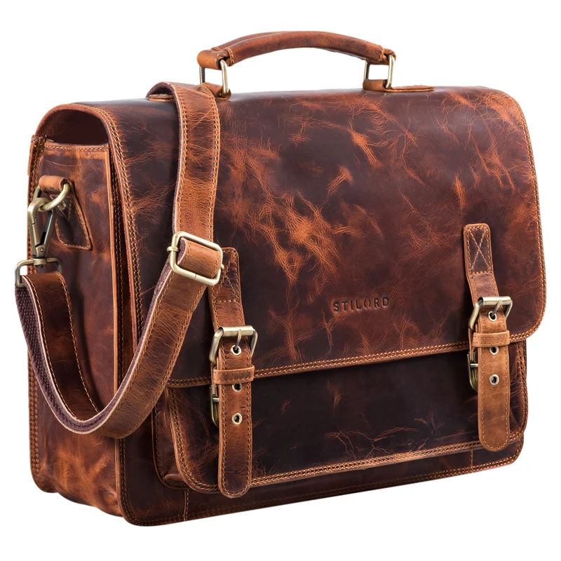 "James" Leder Business Aktentasche