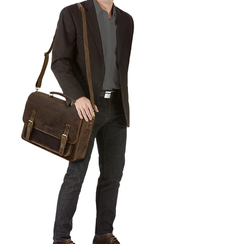 "James" Leder Business Aktentasche