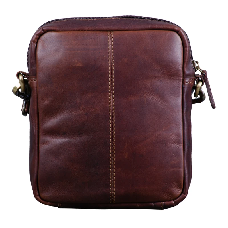 "Jerry" Kleine Ledertasche Männer Vintage