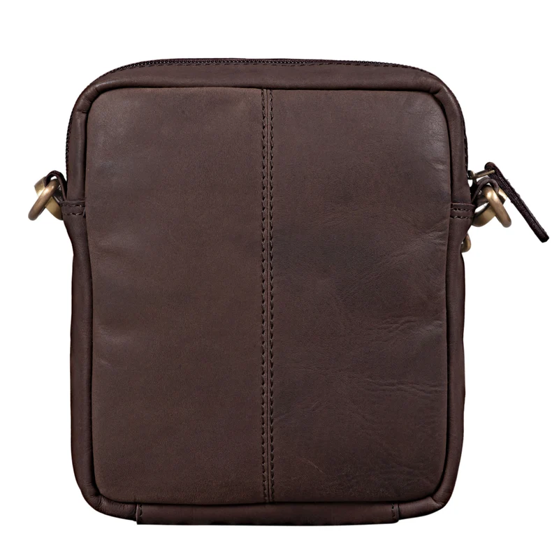 "Jerry" Kleine Ledertasche Männer Vintage