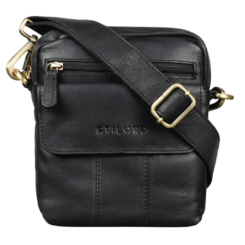 "Jerry" Kleine Ledertasche Männer Vintage