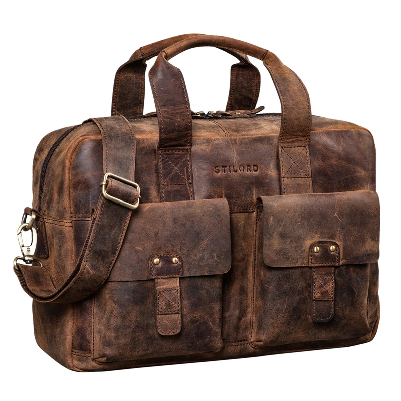 "Anouk" Vintage Umhängetasche Leder Gross