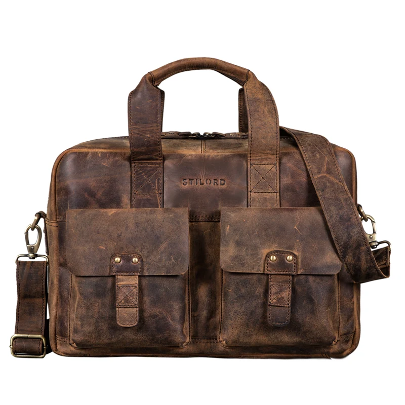 "Anouk" Vintage Umhängetasche Leder Gross