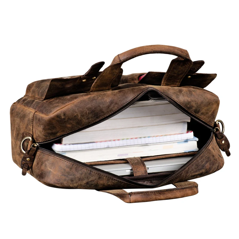 "Anouk" Vintage Umhängetasche Leder Gross