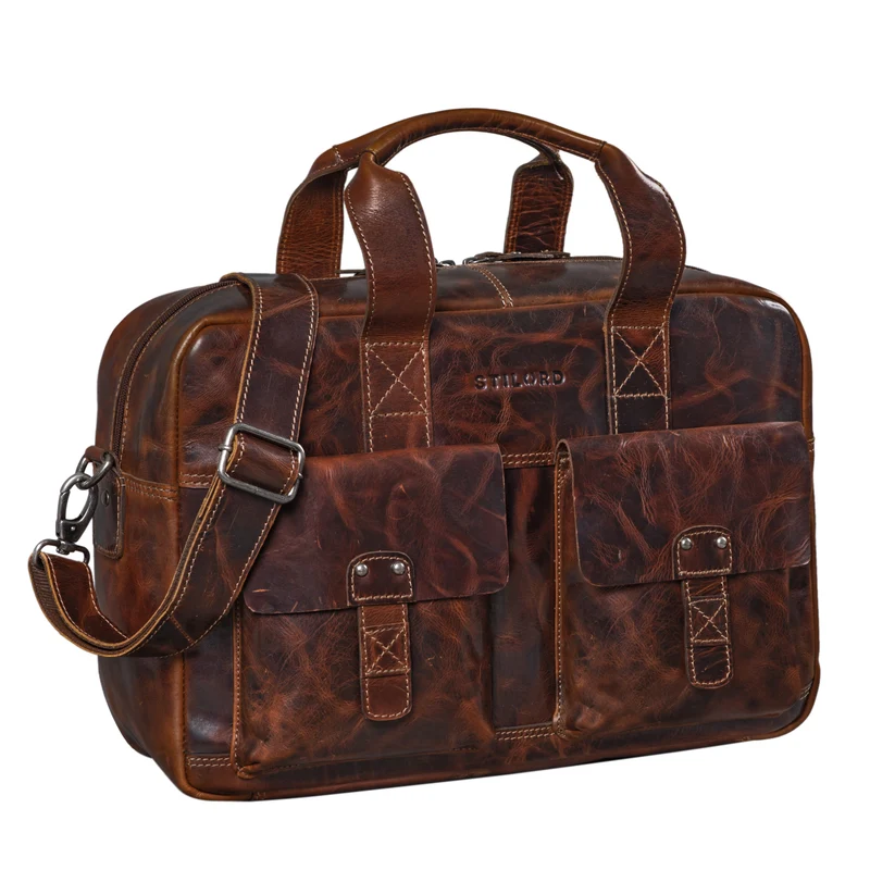 "Anouk" Vintage Umhängetasche Leder Gross