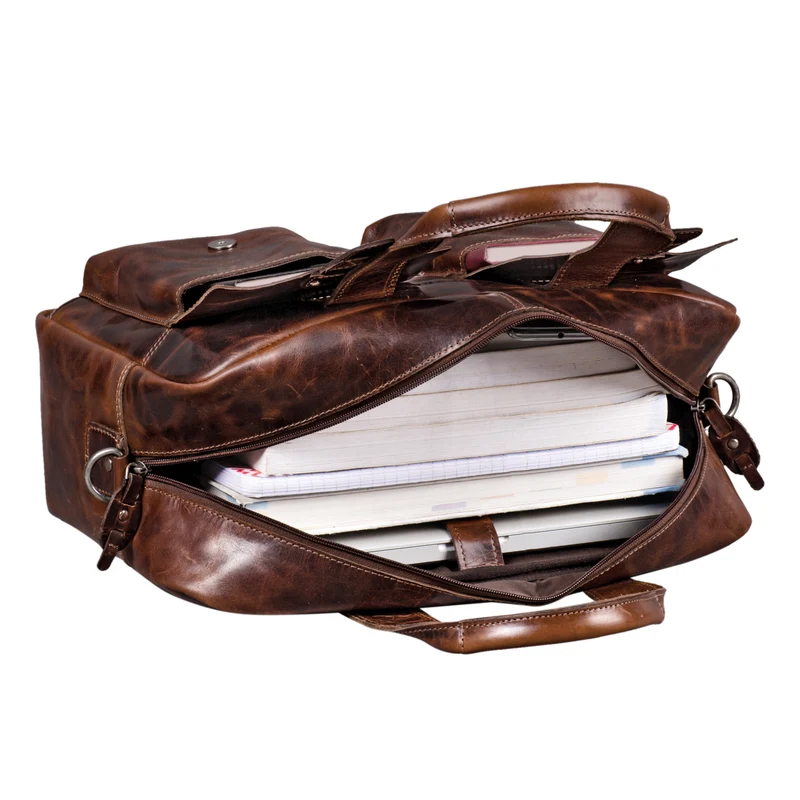 "Anouk" Vintage Umhängetasche Leder Gross