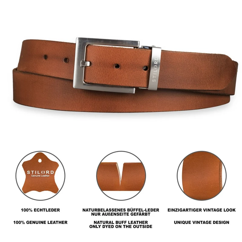 Ledergürtel Universal Kürzbar Herren Damen