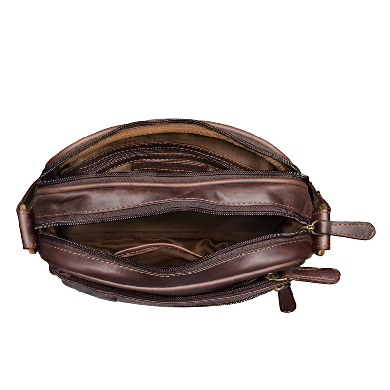 "Diego" Vintage Herrentasche Leder klein