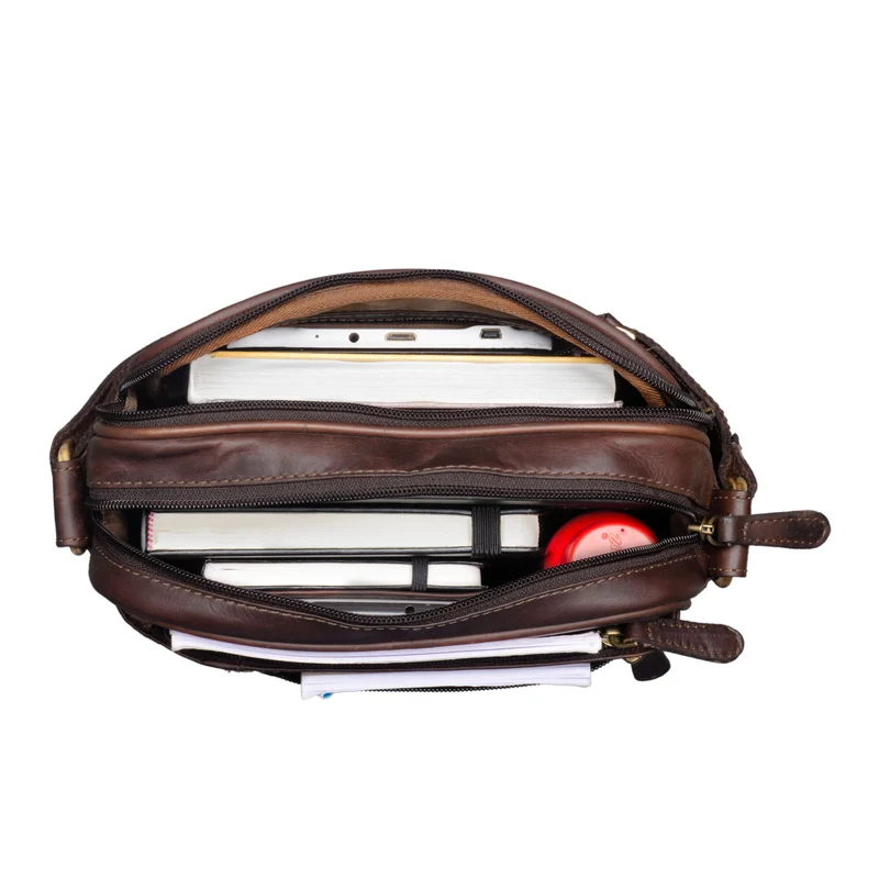 "Diego" Vintage Herrentasche Leder klein