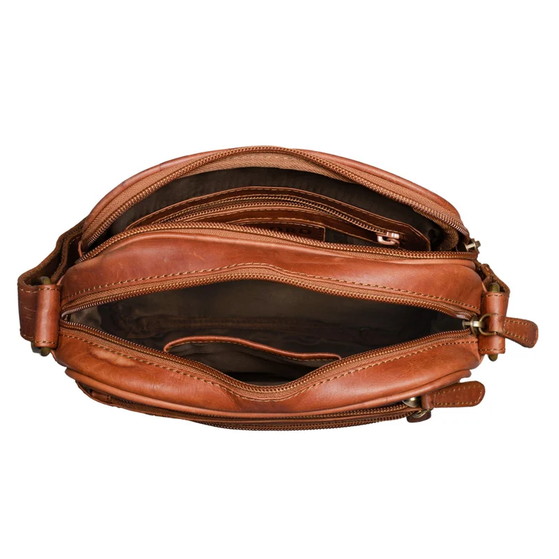 "Diego" Vintage Herrentasche Leder klein