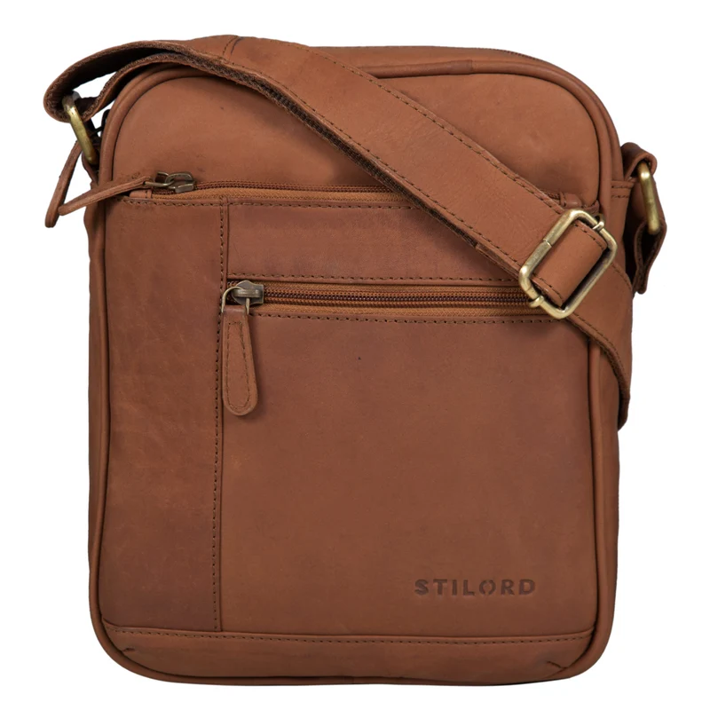 "Diego" Vintage Herrentasche Leder klein