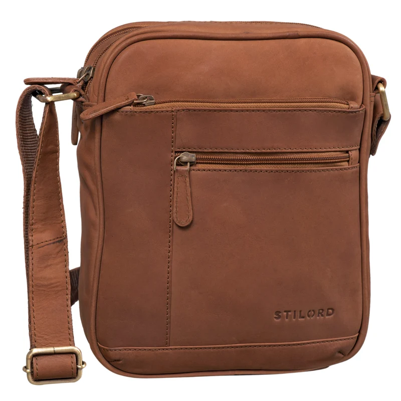 "Diego" Vintage Herrentasche Leder klein