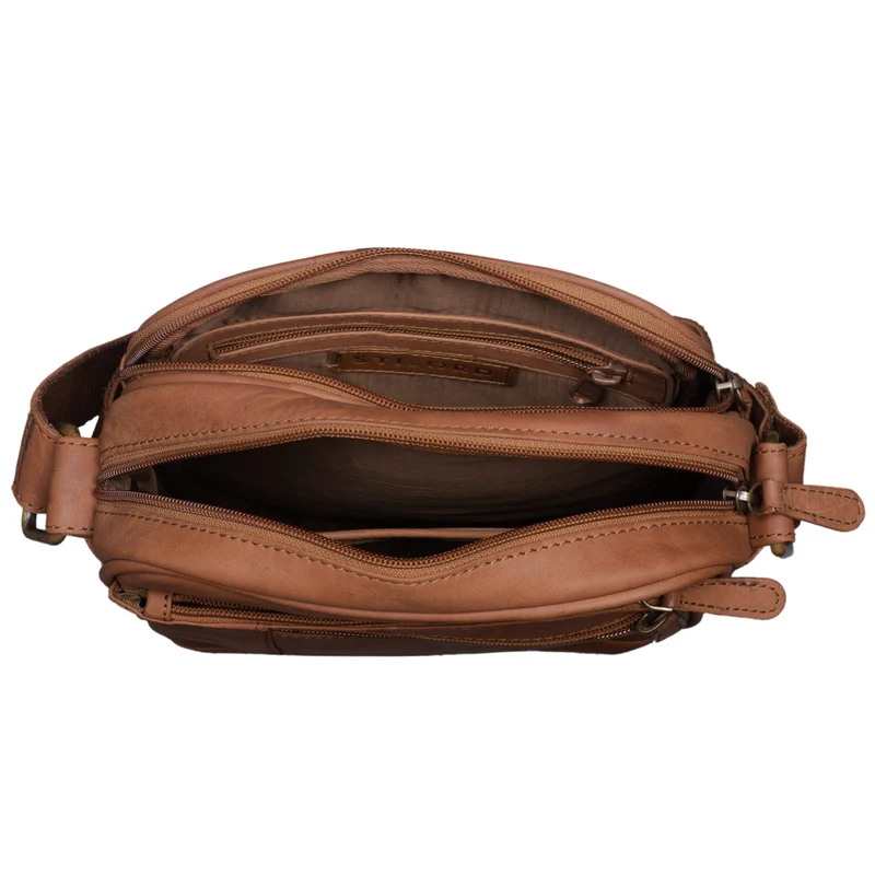 "Diego" Vintage Herrentasche Leder klein