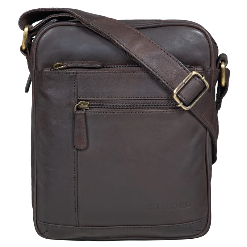 "Diego" Vintage Herrentasche Leder klein