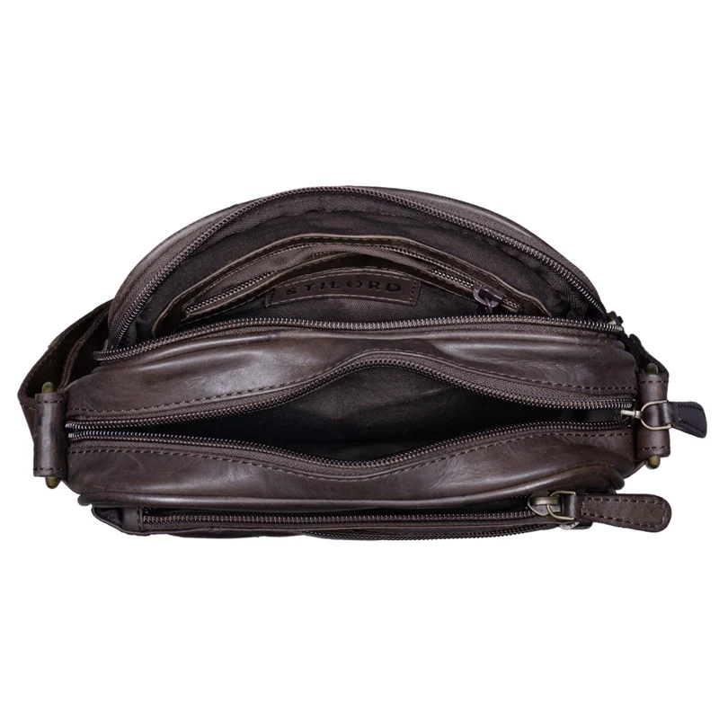 "Diego" Vintage Herrentasche Leder klein