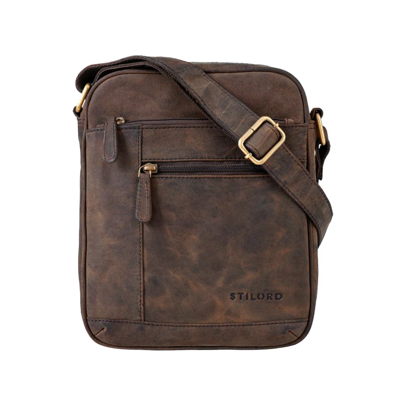 "Diego" Vintage Herrentasche Leder klein