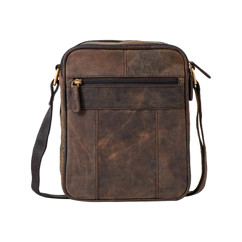 "Diego" Vintage Herrentasche Leder klein