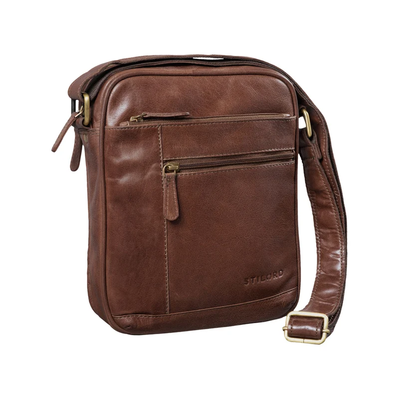 "Diego" Vintage Herrentasche Leder klein