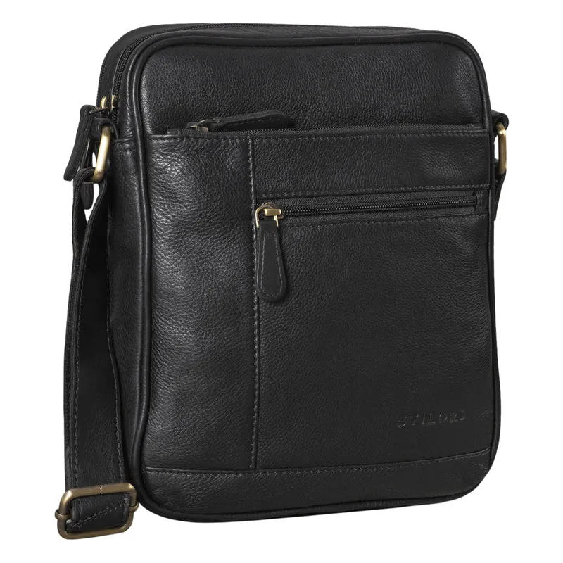 "Diego" Vintage Herrentasche Leder klein