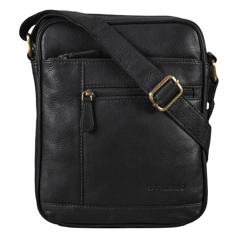 "Diego" Vintage Herrentasche Leder klein
