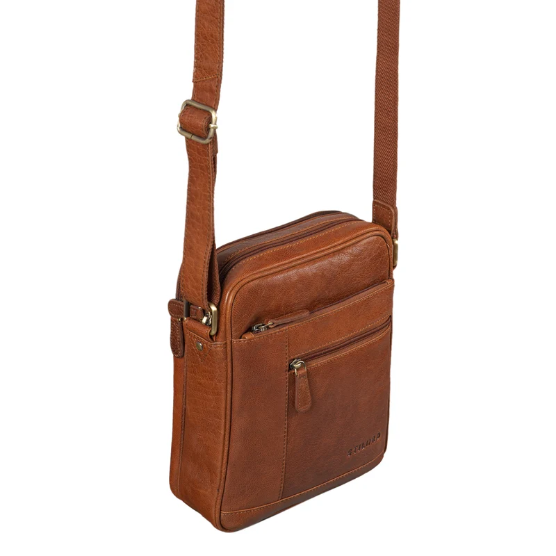 "Diego" Vintage Herrentasche Leder klein