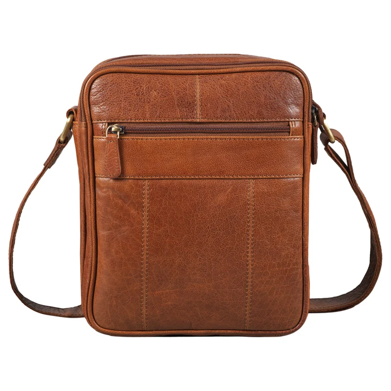 "Diego" Vintage Herrentasche Leder klein
