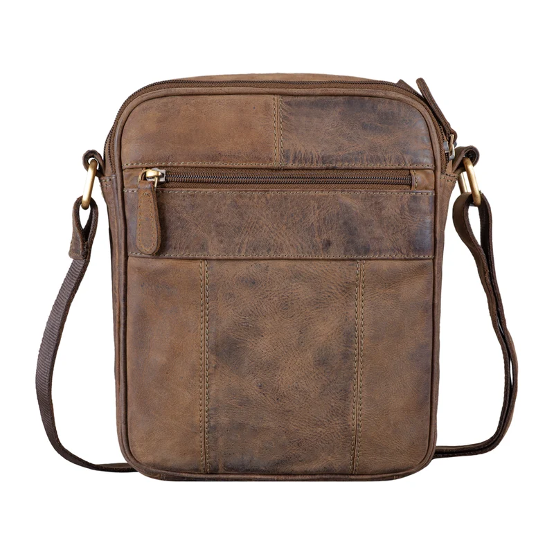 "Diego" Vintage Herrentasche Leder klein