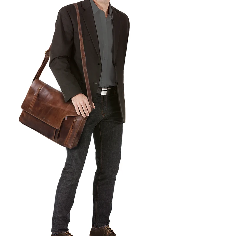"Jake" Herren Ledertasche groß Business