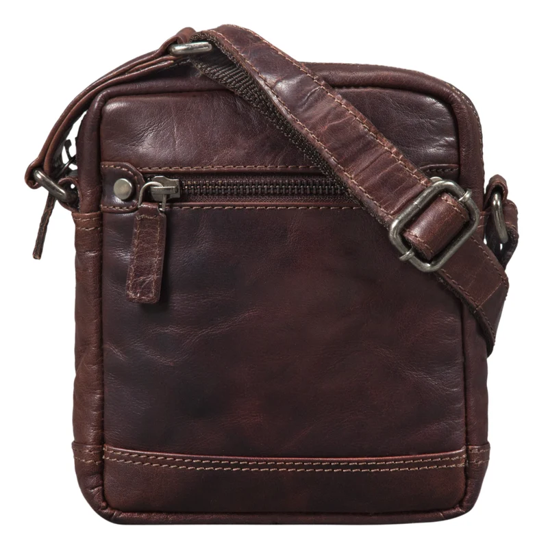 "Pepe" Vintage Schultertasche Herren Leder klein