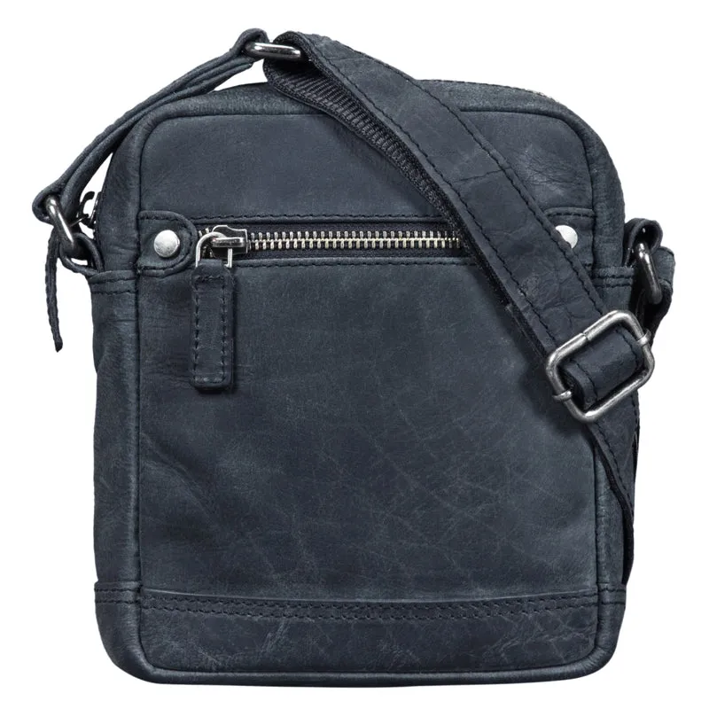 "Pepe" Vintage Schultertasche Herren Leder klein