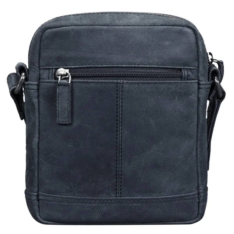"Pepe" Vintage Schultertasche Herren Leder klein