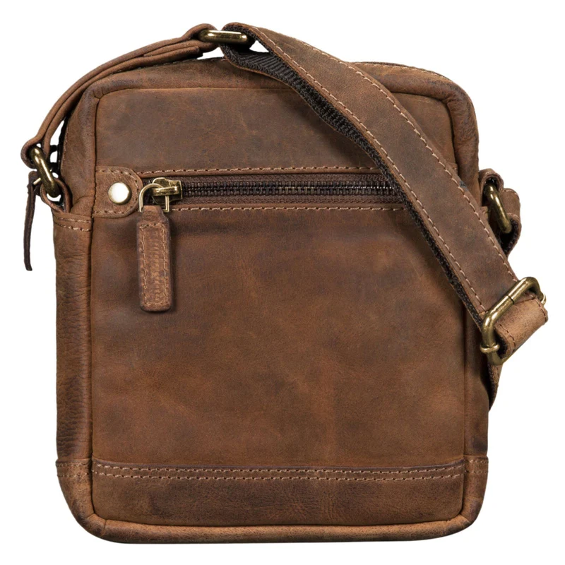 "Pepe" Vintage Schultertasche Herren Leder klein